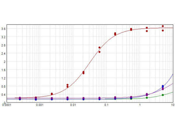ELISA of Ready-To-Use Rabbit Anti-RFP Antibody Min X Hu Ms and Rt Serum Proteins ELISA of Ready-To-Use Rabbit Anti-RFP Antibody Min X Hu Ms and Rt Serum Proteins