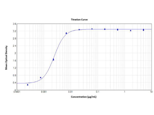 ELISA Results of Biotin Conjugated Rabbit Anti-SARS CoV-2 Nucleocapsid (N) Protein Antibody ELISA Results of Biotin Conjugated Rabbit Anti-SARS CoV-2 Nucleocapsid (N) Protein Antibody